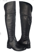 Dámské boty Black Musketeers High over the knee natural leather 638 ElitaBut