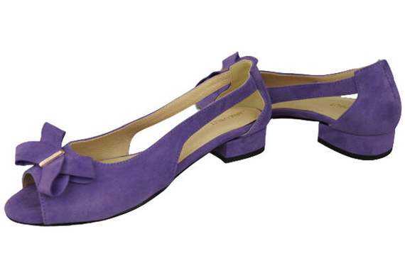 Obuv Dámské sandály Fialové přírodní semišové kůže 994 Z Kombinace stylu a pohodlí ElitaBut