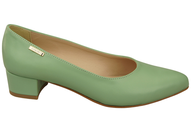 Dámské lodičky Mátový s nízkým podpatkem nadčasová elegance a pohodlí 220 ElitaBut