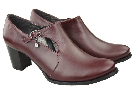 Obuv Dámské boty z přírodní kůže Bordeaux 109 ElitaBut