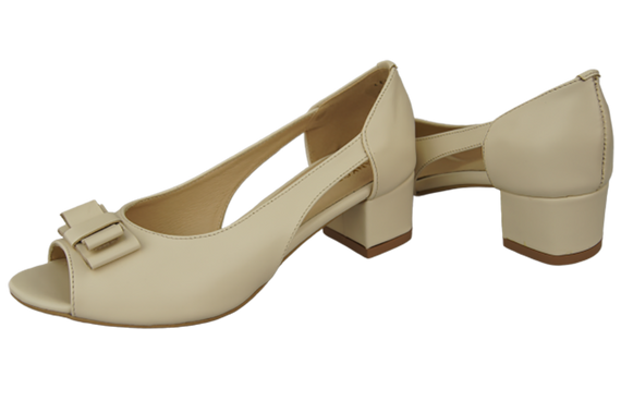 Dámská obuv Sandály béžové přírodní kůže 145 ElitaBut