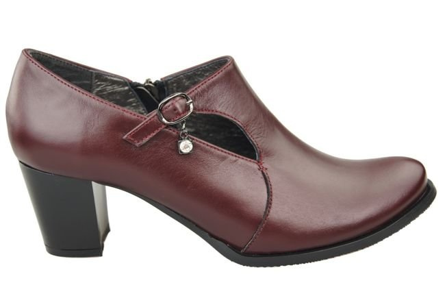 Obuv Dámské boty z přírodní kůže Bordeaux 109 ElitaBut