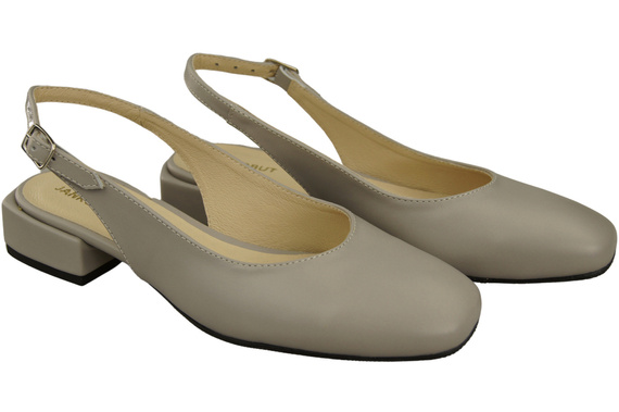 Dámská obuv Sandály Bright Ash Flat Heel Natural Leather 206 ElitaBut