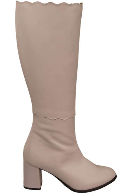 Dámské kozačky Powder pink Classic přírodní kůže 176 ElitaBut