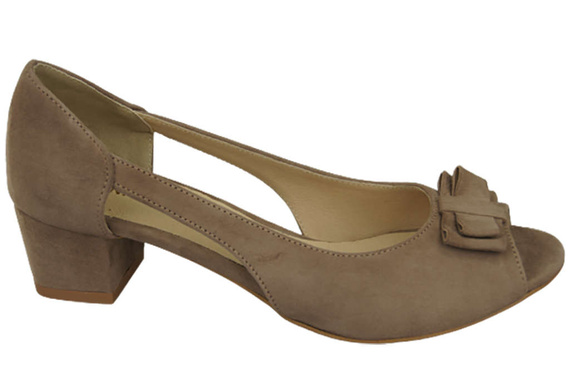 Dámské sandály Cappuccino Natural Suede Leather 145 Z ElitaBut