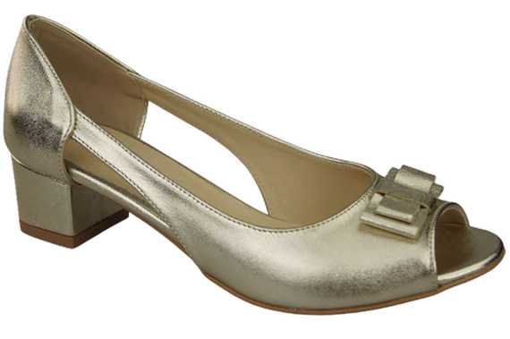 Dámská obuv Zlaté sandály Přírodní kůže 145 ElitaBut