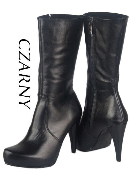 Dámské polobotky Přírodní kůže Černá 695 ElitaBut