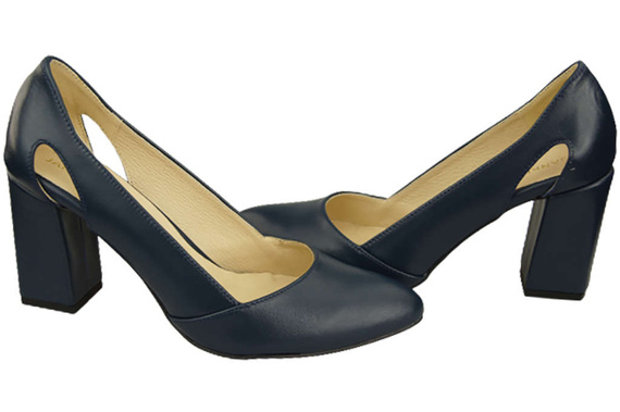 Dámská obuv Navy blue Přírodní kůže 184 ElitaBut