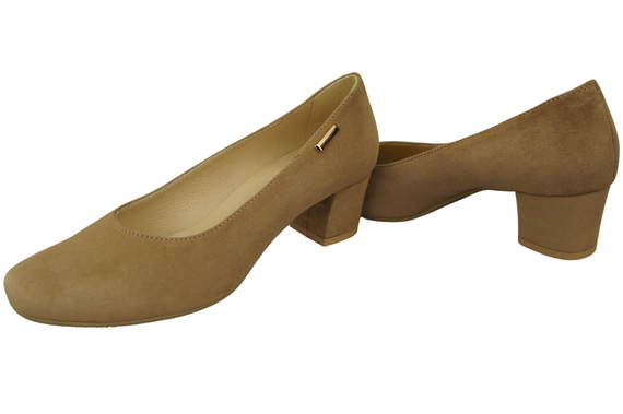 Pohodlná dámská obuv Olive Natural Leather Suede 172 od ElitaBut