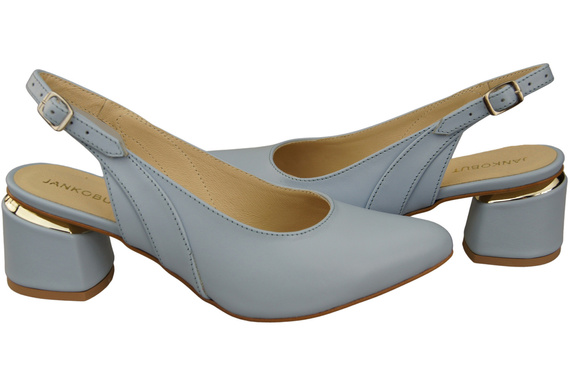 Dámská obuv Sandály Light Blue Natural Leather 196 ElitaBut