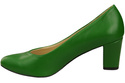 Klasická hladká dámská obuv Obuv v zelené přírodní kůži 213 ElitaBut