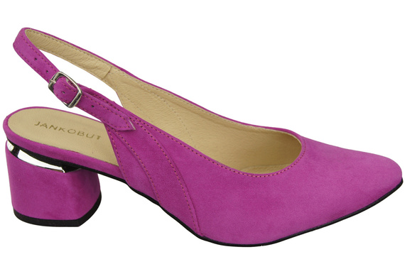 Dámské sandály z přírodní semišové kůže Cyclamen Elegance a pohodlí 196 od ElitaBut