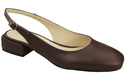 Dámská obuv Sandály Chocolate Flat Heel Natural Leather 206 ElitaBut