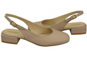 Dámská obuv Sandály Cappuccino Bright Flat Heel Natural Leather 206 ElitaBut