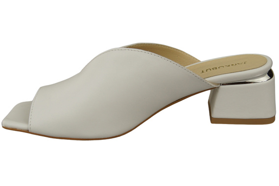 Dámská obuv Žabky na podpatku White Natural Leather 210 ElitaBut