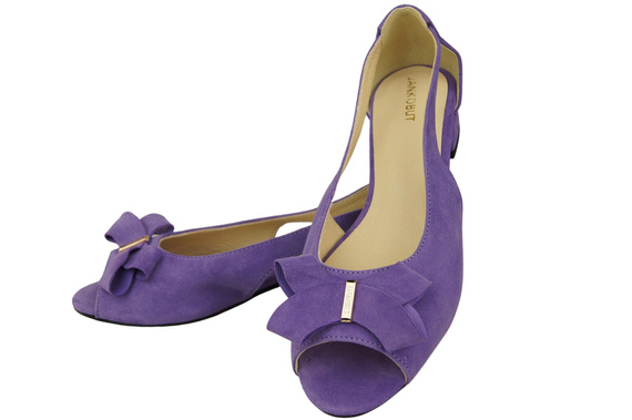 Obuv Dámské sandály Fialové přírodní semišové kůže 994 Z Kombinace stylu a pohodlí ElitaBut