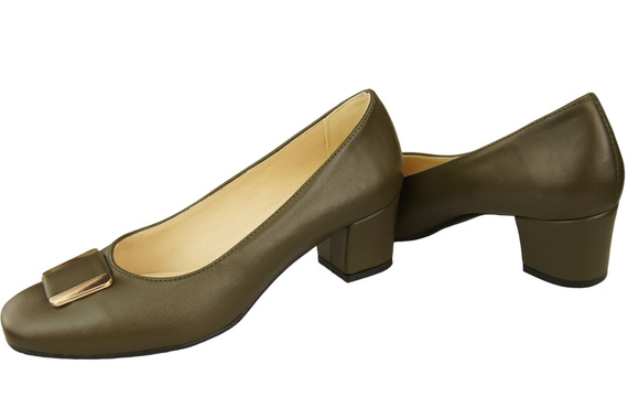 Dámská obuv Natural leather 187 Olive leather ElitaBut