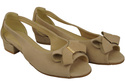 Dámské sandály Beige Natural Suede Leather 994 Z Kombinace stylu a pohodlí ElitaBut