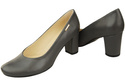 Klasické dámské boty Almond Nose Graphite Women's Leather Dukes 201 ElitaBut