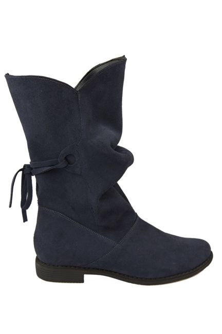 Dámské kozačky Graphite jaro/podzim přírodní kůže velur 999 L ElitaBut