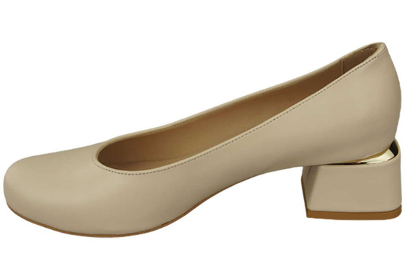 Dámská obuv Dámské lodičky Přírodní kůže 159 Béžová ElitaBut