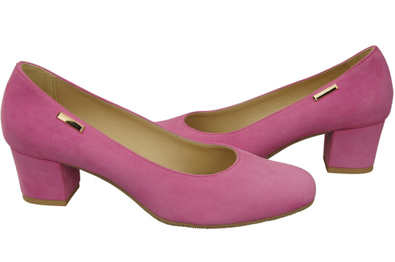 Pohodlná dámská obuv Fuchsia Natural Suede Leather 172 od ElitaBut
