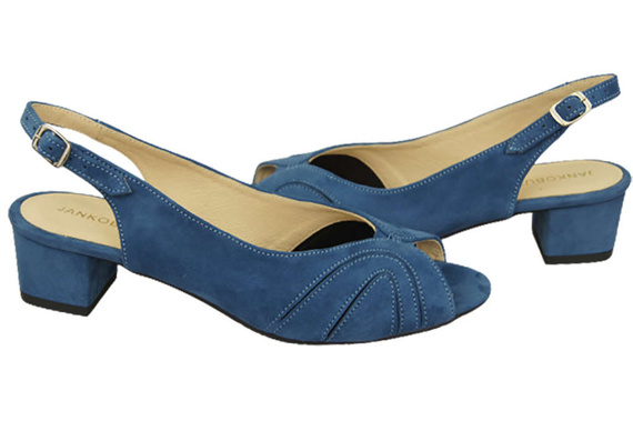 Dámská obuv Sandály semišové modré 991 ElitaBut
