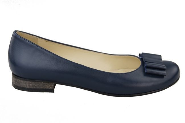 Dámské baleríny Přírodní kůže Námořnická modrá 702 ElitaBut