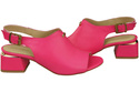 Dámská obuv Sandály Neon Pink Gold Buckle Natural Leather 198 ElitaBut