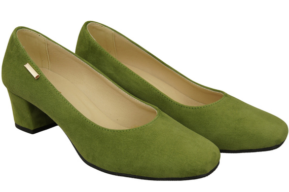 Pohodlná dámská obuv Pistachio Natural Leather Suede 172 Od ElitaBut