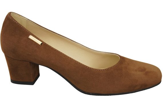 Pohodlná dámská obuv Hnědá semišová přírodní kůže 172 Od ElitaBut