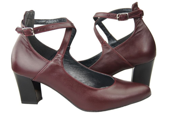 Dámská obuv Maroon Natural Leather 118 ElitaBut