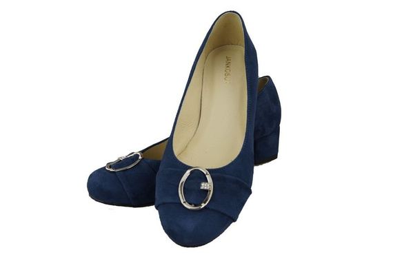 Dámská obuv Navy blue Přírodní semišová kůže 135 ElitaBut