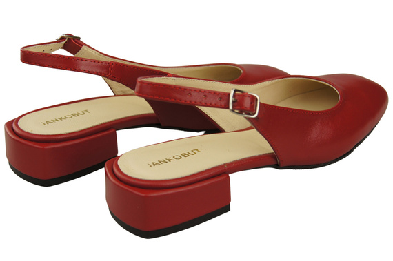 Dámské sandály na plochém podpatku z přírodní kůže 206 ElitaBut