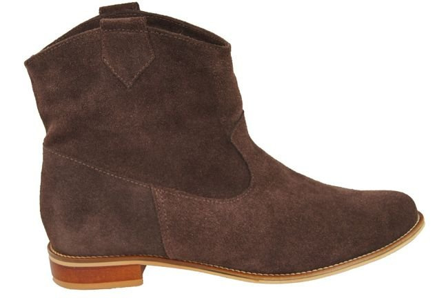 Obuv Dámské kozačky Chocolate Jaro / podzim přírodní kůže velur 132 L ElitaBut