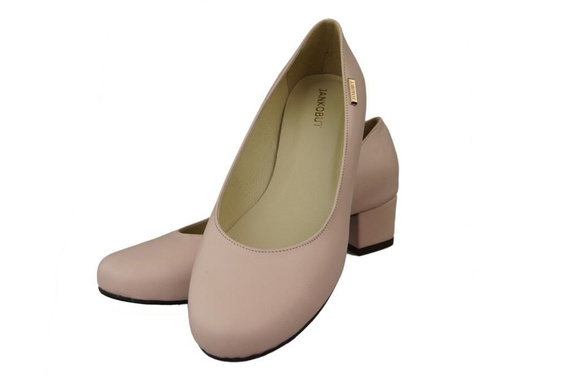 Dámské lodičky z přírodní kůže 116 Powder Pink ElitaBut