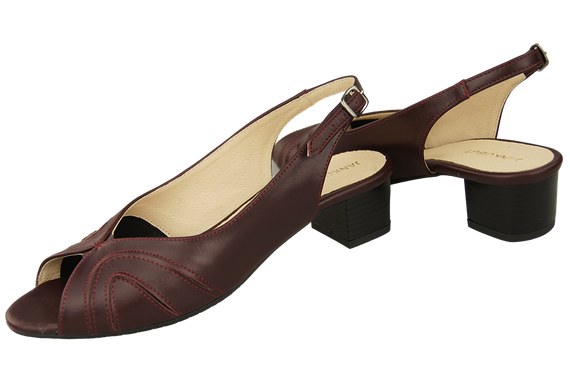 Dámská obuv Přírodní kůže Sandály Maroon 991 ElitaBut