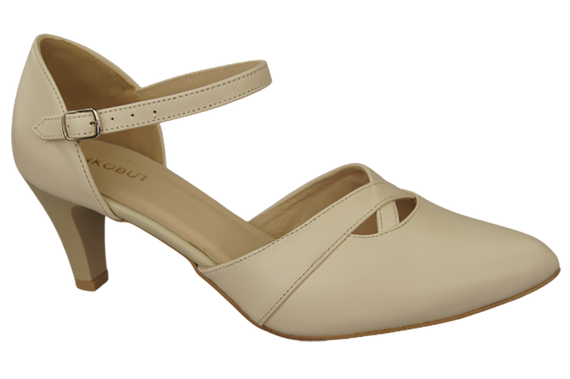 Dámská obuv Sandály béžové přírodní kůže 151 ElitaBut