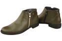 Dámská obuv Dámské kozačky Olive Warmed Natural Leather 872 Z Elitabut