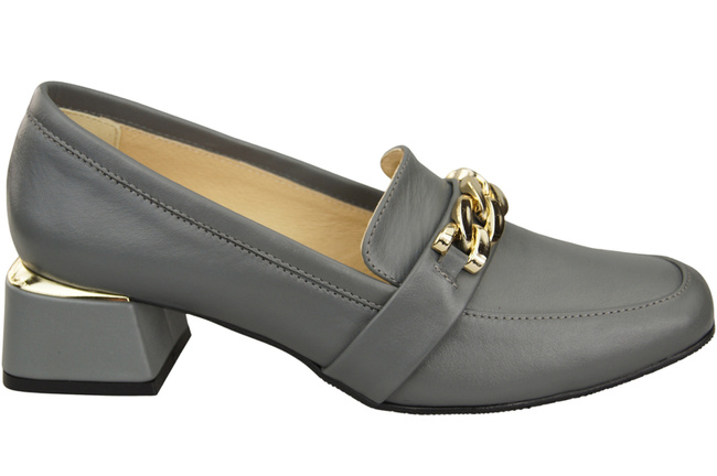 Dámské boty Ash with Embellished Chain Moccasin pumps Přírodní kůže 193 ElitaBut