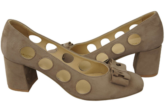 Dámská obuv Cappuccino Dark Natural Suede Leather 182 ElitaBut