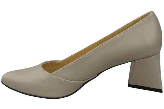 Dámské Lodičky Světlý popel Pravá Kůže Špičatá Špička Podpatek ElitaBut 221