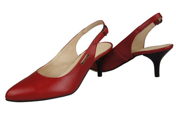 Dámská obuv Přírodní kůže Sandály Červená 910 ElitaBut