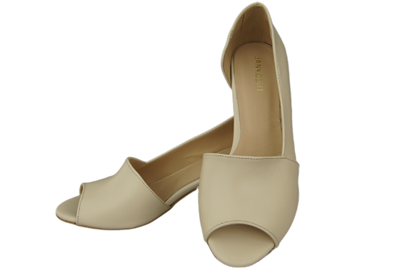 Dámská obuv Sandály Béžová přírodní kůže 147 ElitaBut