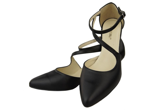 Dámská obuv Sandály Nízký Stiletto Kožená 990 ElitaBut