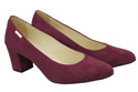 Dámská obuv Dámské lodičky Maroon Suede Natural Leather 106 ElitaBut