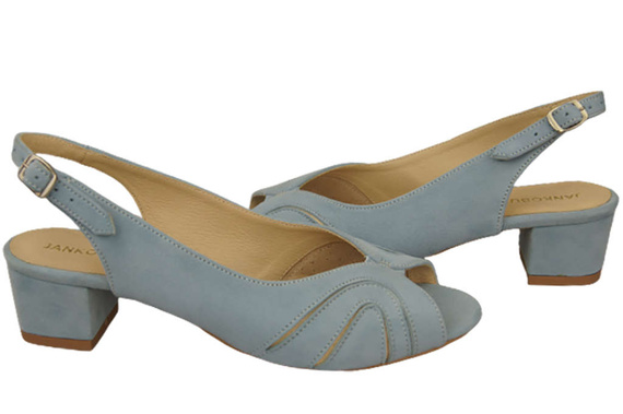 Dámská obuv Sandály semišové kožené Bright Blue 991 ElitaBut