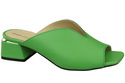 Dámské žabky na podpatku Lime Natural Leather 210 ElitaBut
