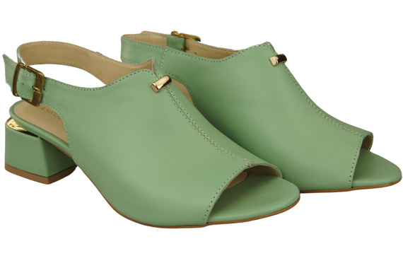 Dámská obuv Sandály Mint gold buckle Přírodní kůže 198 ElitaBut