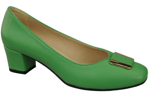 Dámská obuv Natural Leather 187 Lime pumps ElitaBut